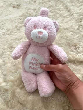 BABY BEAR Kid's "My First Bear" Pink Plushie
